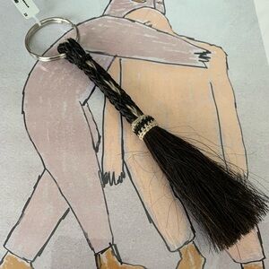 Black Braided Keychain